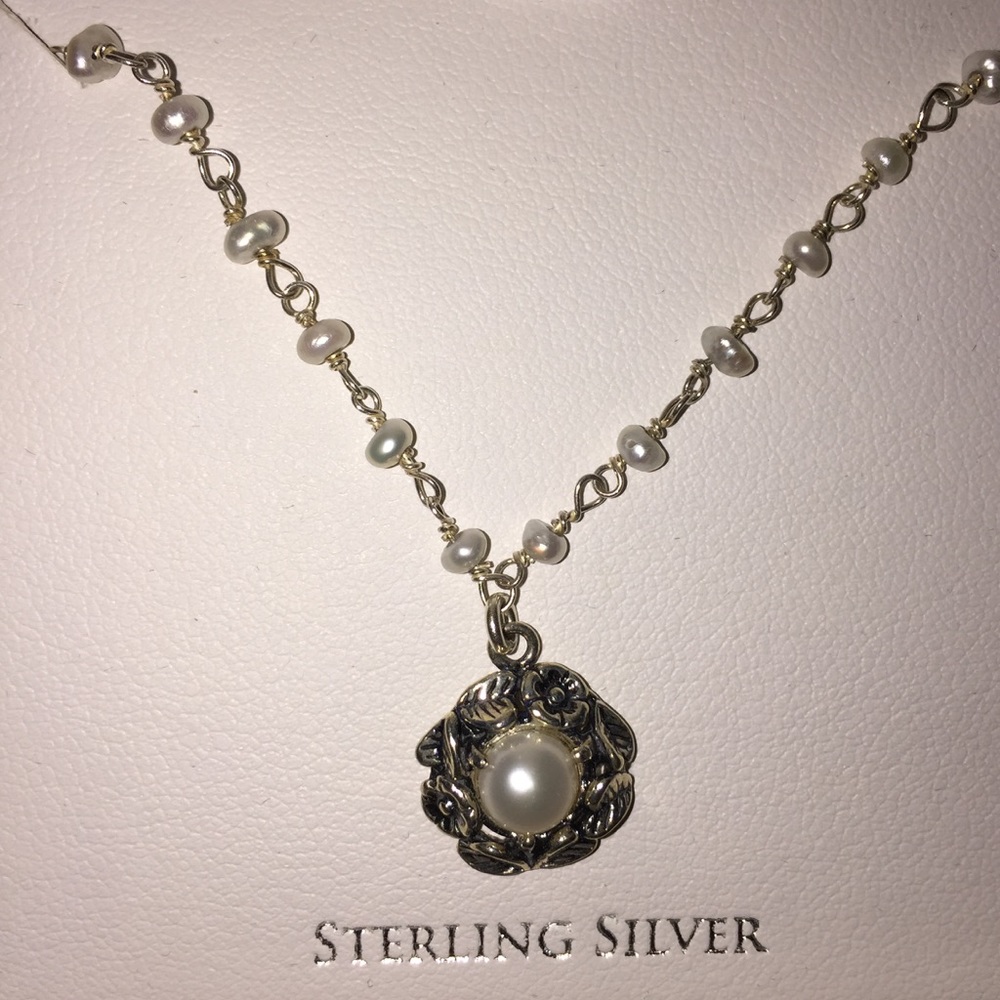 Paz Creations SS Cultured FW Pearl Necklace